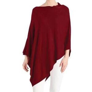 Fig Lightweight Soft Knit Ponchos Shawl Wrap Scarf - Wear Multiple Ways
